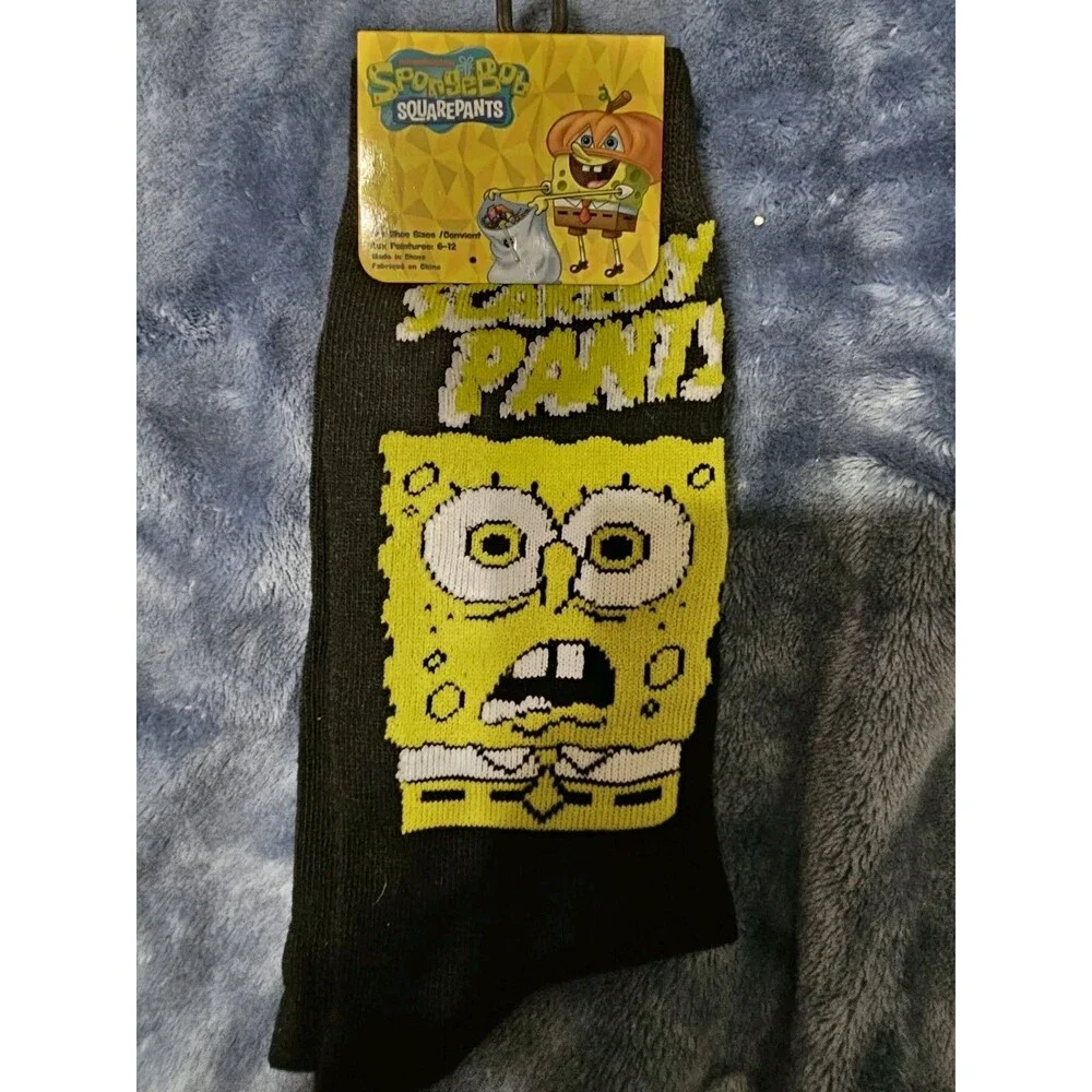 Nickelodeon crew squarepantsmen socks